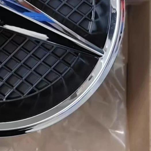Grill Badge 3D Mirror Front For Mercedes Benz A B C E R V G Class VITO ML GL GLE GLC S G CLA GLA GLB GLS GLK Metris CLS GT Viano FU3