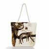 Cute Cat Print Thick Rope Single-shoulder Beach Bag 7211