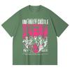 230 Gsm 100% Cotton Demon Slayer V89 Infinity Castle Print Unisex Heavy Cotton T Shirt
