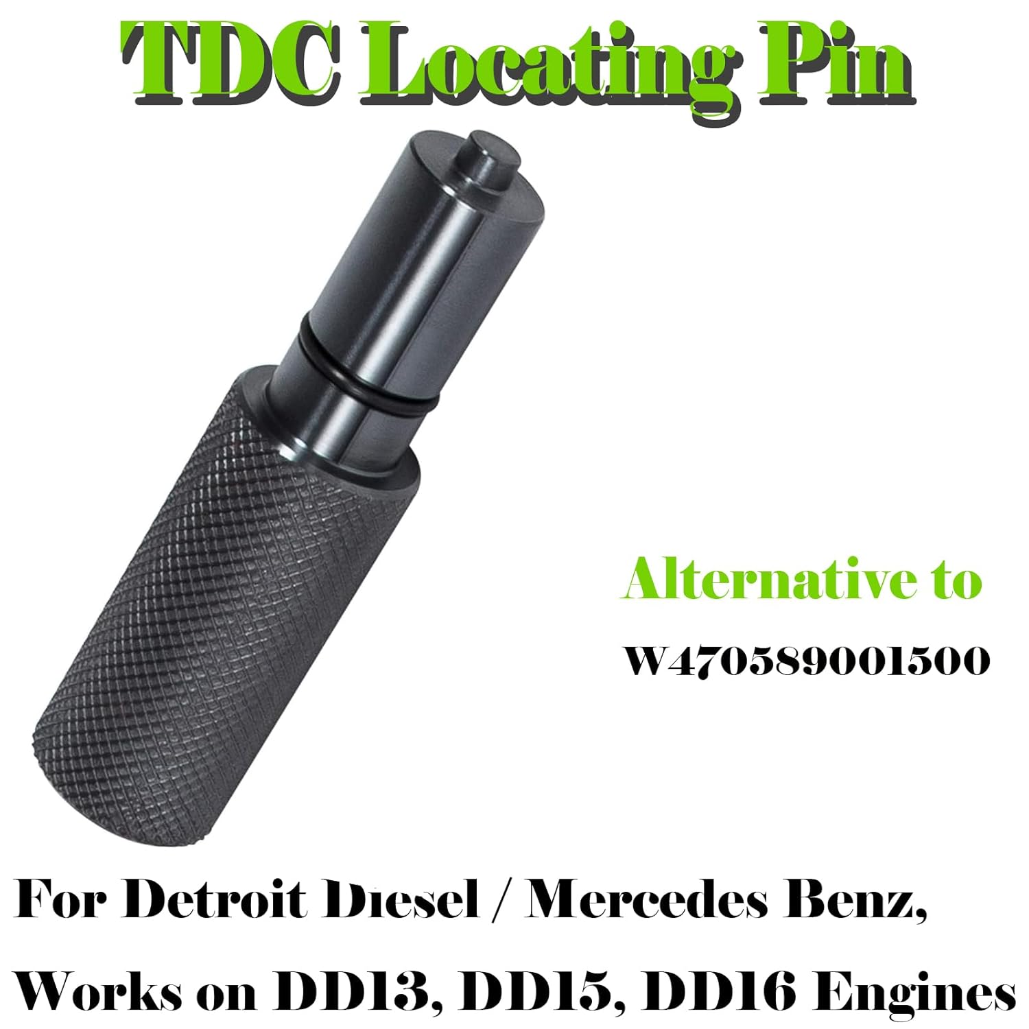 Camshaft Locking Timing Pin, for Detroit Diesel DD13, DD15, DD16 Engines, Alternative to W470589001500 TDC Locating Pin