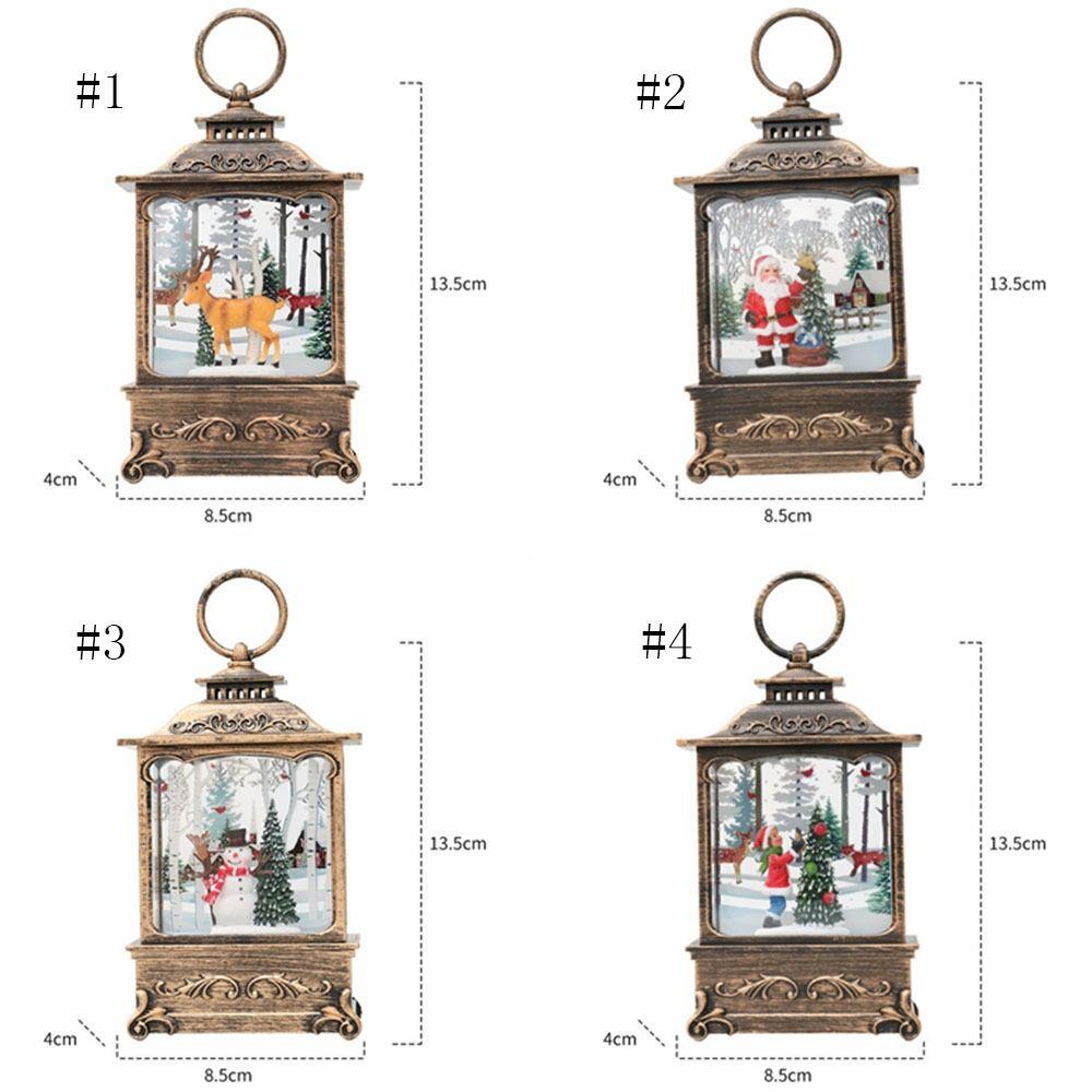 Santa Snowman Boy Santa Claus Lamp With Hook Christmas Lantern Christmas Wind Lamp  New Year