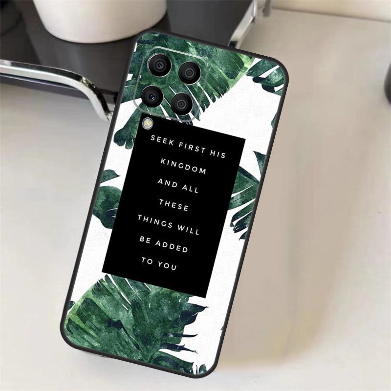 Bible Jesus Christ Christian Quotes Funda For Samsung Galaxy M13 M23 M33 M53 M12 M22 M32 M52 M11 M31 M51 M20 M54 M34 M14 Case