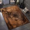 Vintage Tree Rings Printed Carpet for Bedroom Living Room Bedside Sofa Floor Mat Modern Home Decor Area Rug Large Size
