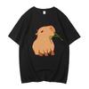 Capybara Ringer T-shirts Rolig Capibara Gnagare Djurälskare Humor T-shirt Dam Unisex Högkvalitativa Casual Kortärmade Toppar