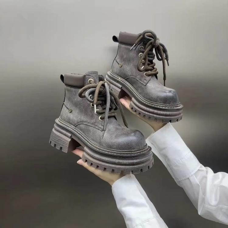 Platform Women Ankle Boots Chunky Designer Chelsea Boots Woman Winter Shoes 2024 Trend Fashion Retro Female Boots