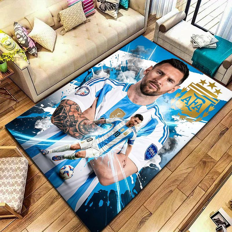 Lionel Messi Carpet Rug for Living Room Bedroom Home Sofa Decoration,Kids play Non-slip Floor Mat