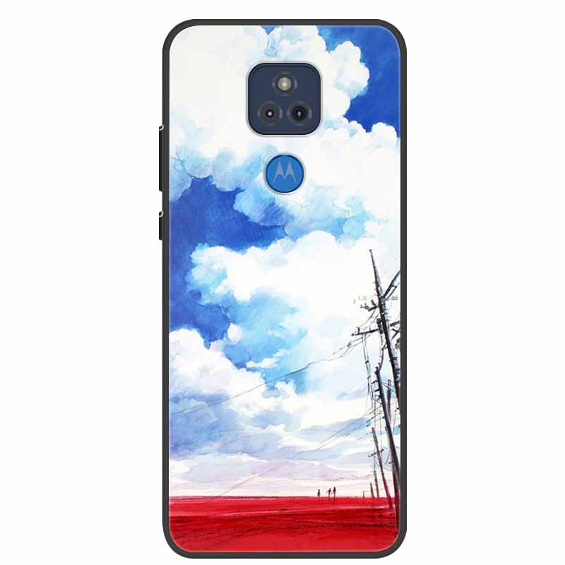 For Moto E7 Plus Case Bumper Silicone TPU Soft Phone Cover For Motorola Moto E7 Plus Case Cartoon Funda E 7 Plus E7Plus Coque