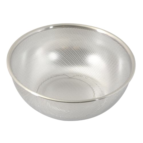 PEARL METAL Perforated Colander, 27cm, with Legs, Stainless Steel, Basis Line, HC-429