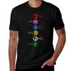 6 Power Coins PR Names T-Shirt Print Casual Short Sleeve