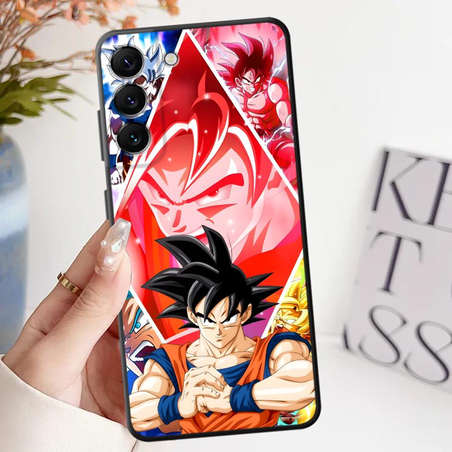 Case for Samsung Galaxy A35 A25 A71 A24 A55 A22 A52 A51 A73 A26 A72 A41 A23 A53 A36 A32 Black Soft Phone Cover Dragon Ball Son