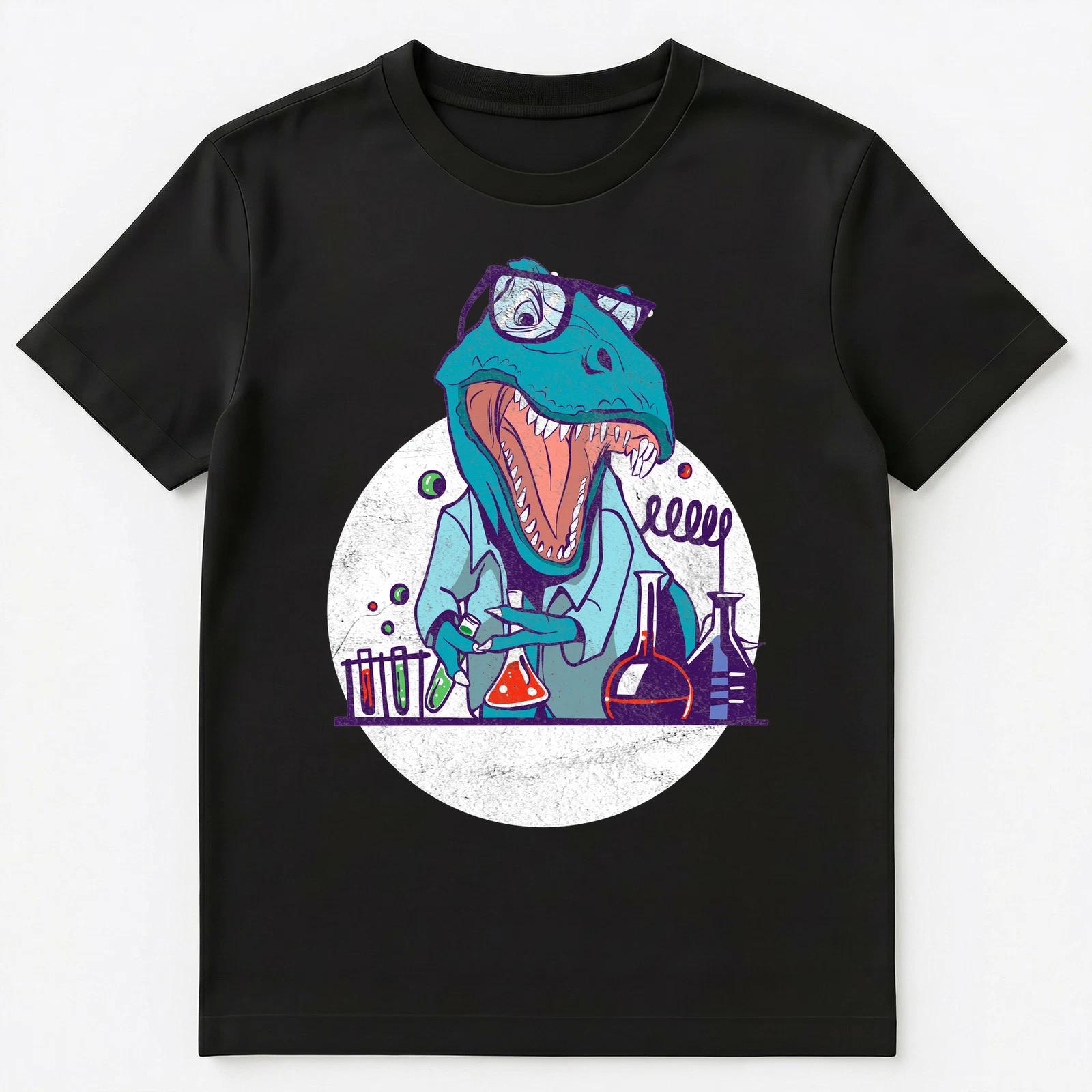 Tyrannosaurus Rex Chemistry Teacher Scientist Unisex T-Shirt S