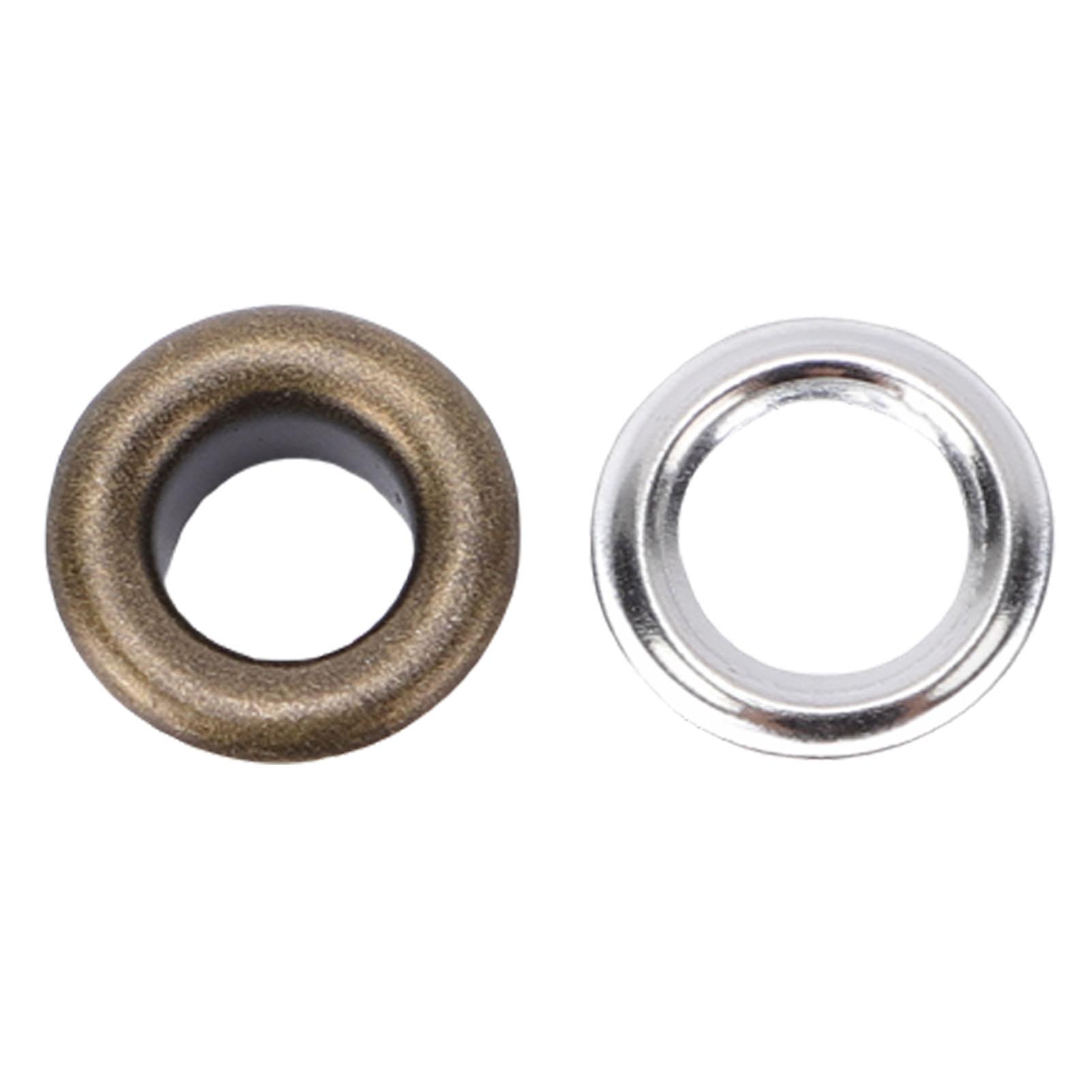 300 Sets 6mm s 201 Roestvrij Staal Oogjes s met Ringetjes voor Kleding Schoenen Tassen Riemen Portemonnees