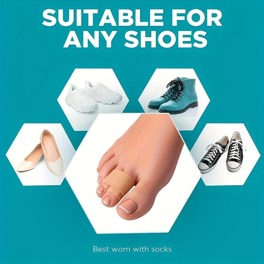 [4pcs Toe Support] 4pcs Adjustable Polyester Toe Support Braces | Reusable Fracture Straps for Hammer, Crooked & Overlapping Toes, Comfortable Fit