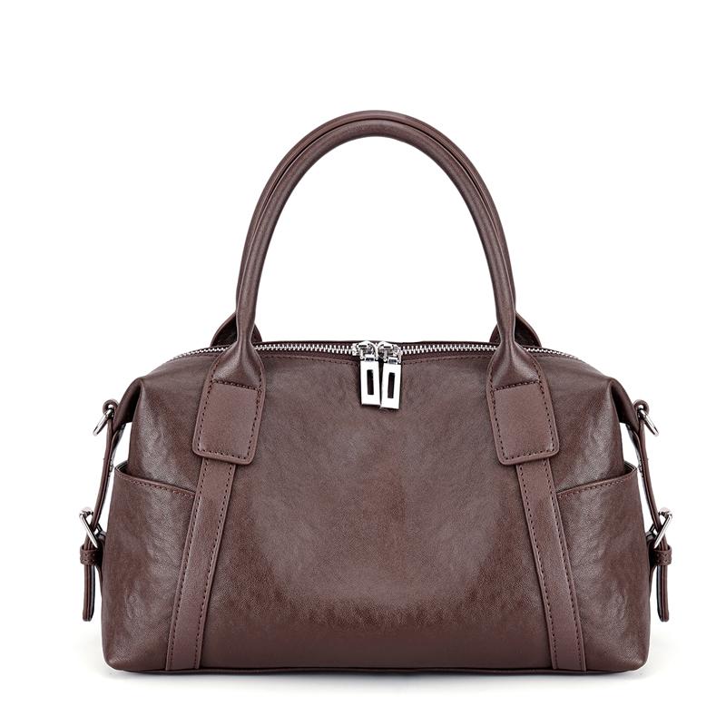 

2026 New Women s Fashi Genuine Leather Handbag Female Large Capaci Luxury Designer Bost Totes Bag Shoulder Crossbody Bag 29x13x18cm кофейный
