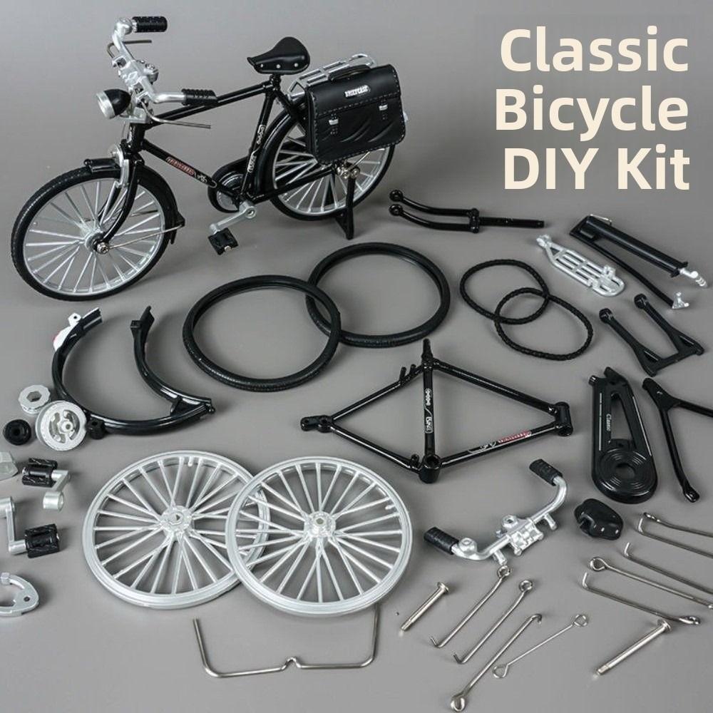 1:10 Scale Simulation Bike Model Kit Retro Mini 28 Big Bar Bicycle  For Exhibits