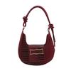 Trendy 2024 New Stylish Shoulder Bag Chic Solid Color Vintage Aesthetic Fashion