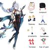 Shenhe Cosplay Spiel Kostüm Shenhe Overall Perücke Shen He Kampf Anzüge Cosplay Anime Outfits Spiel Kostüm