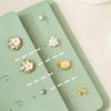 Solid Color Portable Jewelry Bags Soft Earrings for Storing Book  Travel