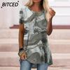 Women's Fashion Casual Short SleeveO-Neck Blouses & Shirts