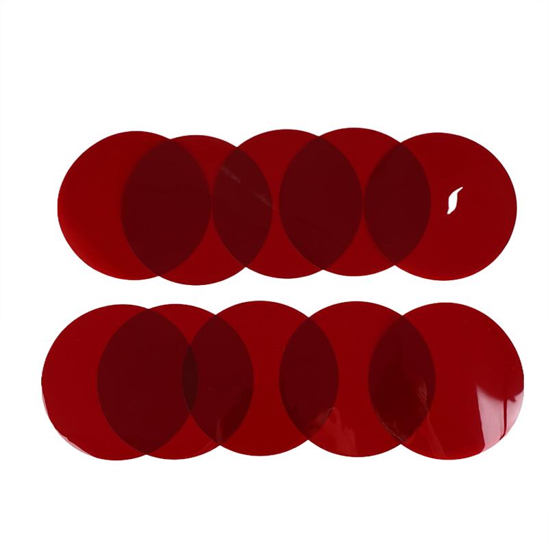 5/10Pcs 10Cm Lamp Color Correction Film Self Adhesive Transparent Filter Sheets Light Gel For Headlights Bedrooms Living Rooms