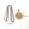 3 Layer Rotatable Necklace 12 Zodiac Manjushri Eight Trigrams Pendant Six Syllable Mantra Amulet Jewelry for Men & Women New