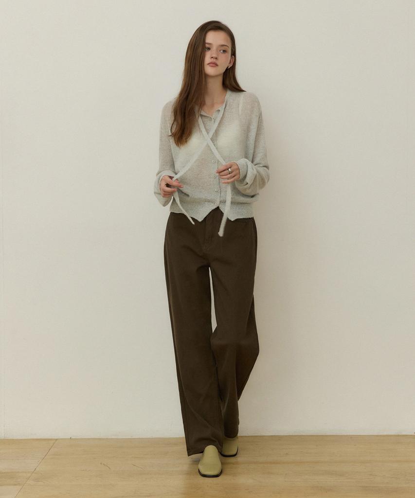 ADAUL Classic Straight Denim Pants - Deep Khaki