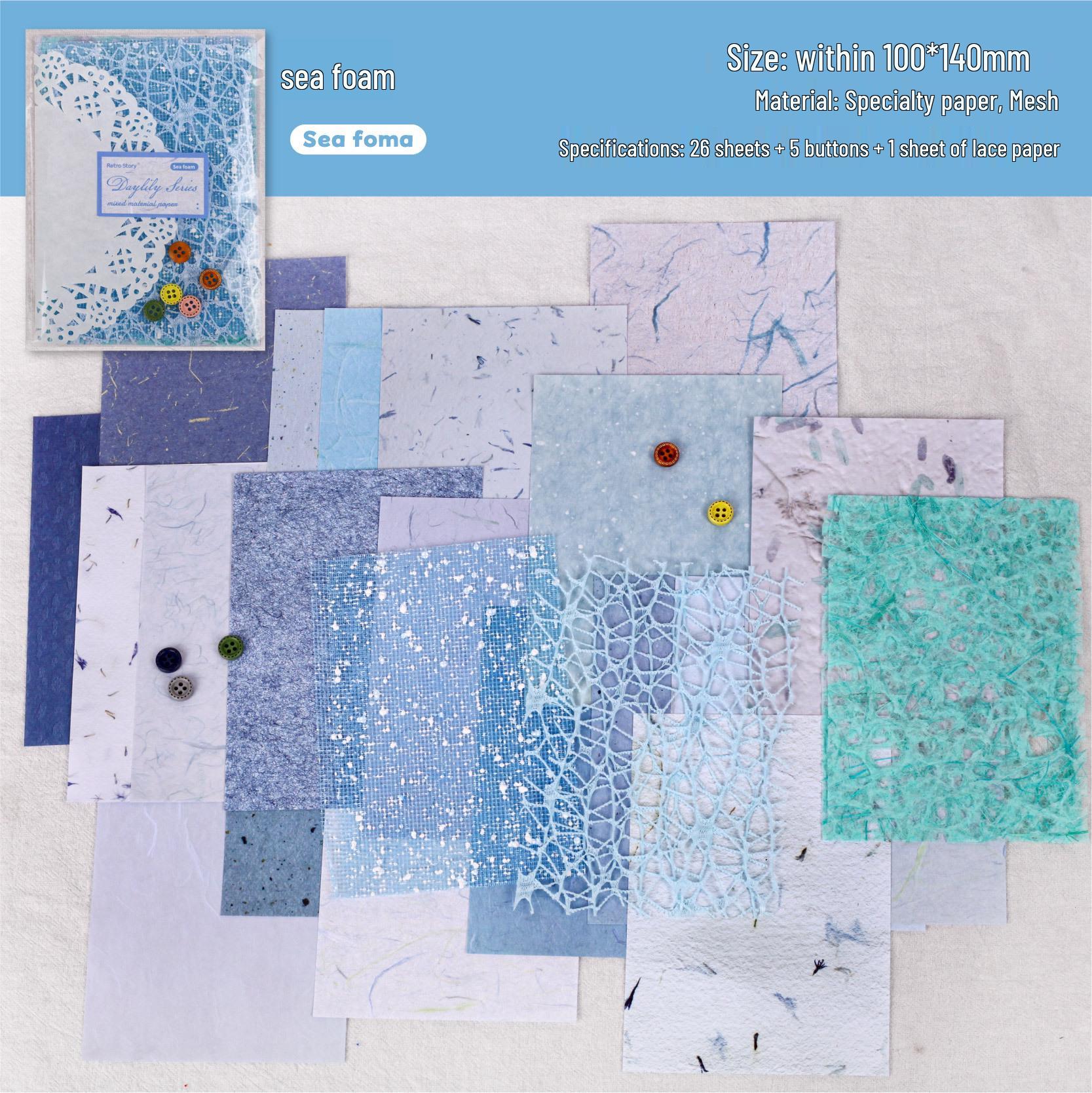 Пряжа RetroStory Cloud: Набор ретро-бумаги для фона для DIY для ита-сумки и украшения журнала