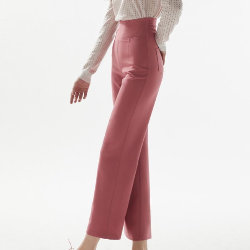 Baiyu Women Front Pocket Semi Wide Pants 4 Types Choose 1 Piww