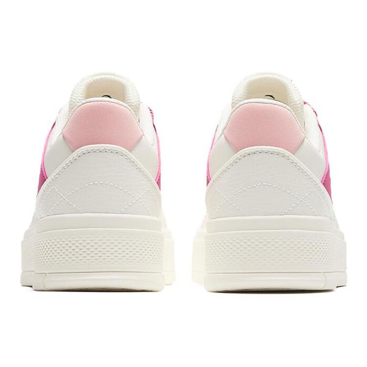 Anta Lightweight Height Increasing Low top Skateboard Shoes Women's Pink White 922418061-2