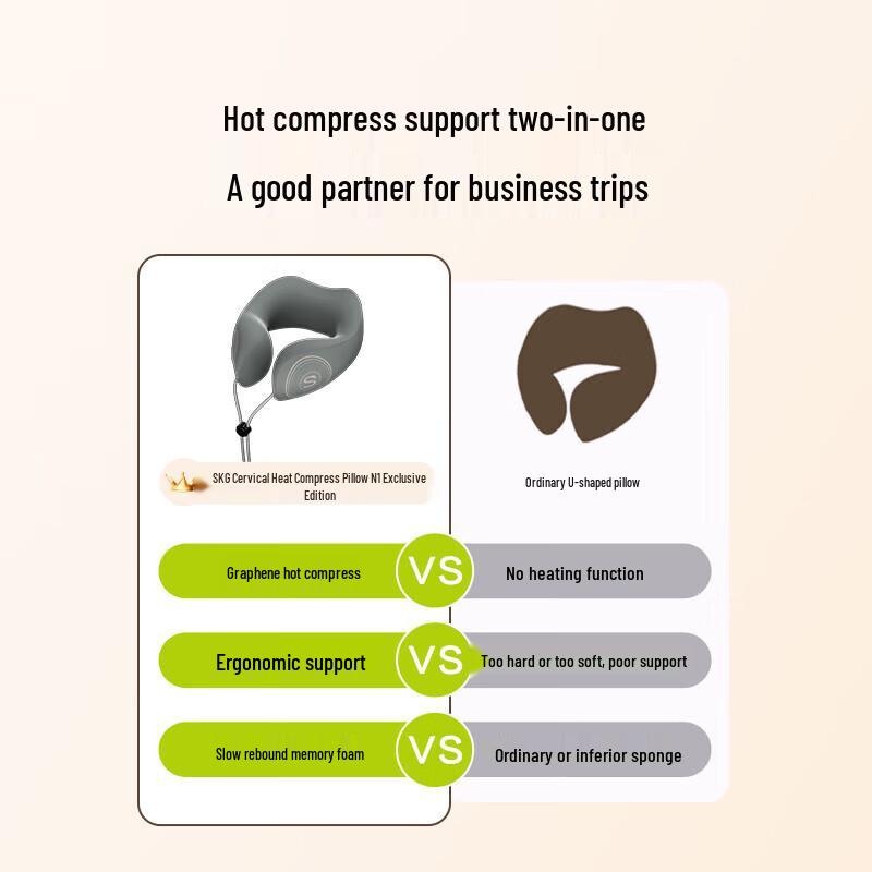 SKG U-shaped Neck Hot Compress Pillow