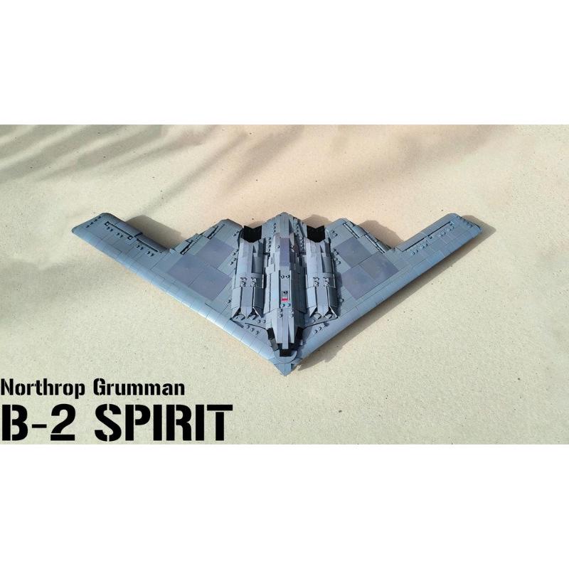 Platinum Brick MOC-166363-2B-2  Ghost  Stealth Bomber - 1:70 Scale