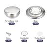 Uxcell Universal Pot Lid Knobs, Stainless Steel Replacement Knobs, 51x28mm, Glass and Stainless Steel, Pack of 4
