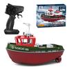 New RC Boat 2.4G Powerful Dual Motor Long Distance Wireless Power Remote Control Tugboat Model Suitable for Boys Gift Children's Toys