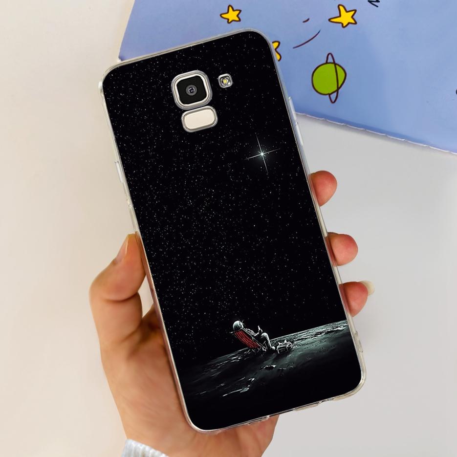 For Samsung Galaxy J6 2018 Case SM-J600F Stylish Painted Cover Clear Silicone Soft TPU Phone Case For Samsung J6 Plus J6+ Bumper
