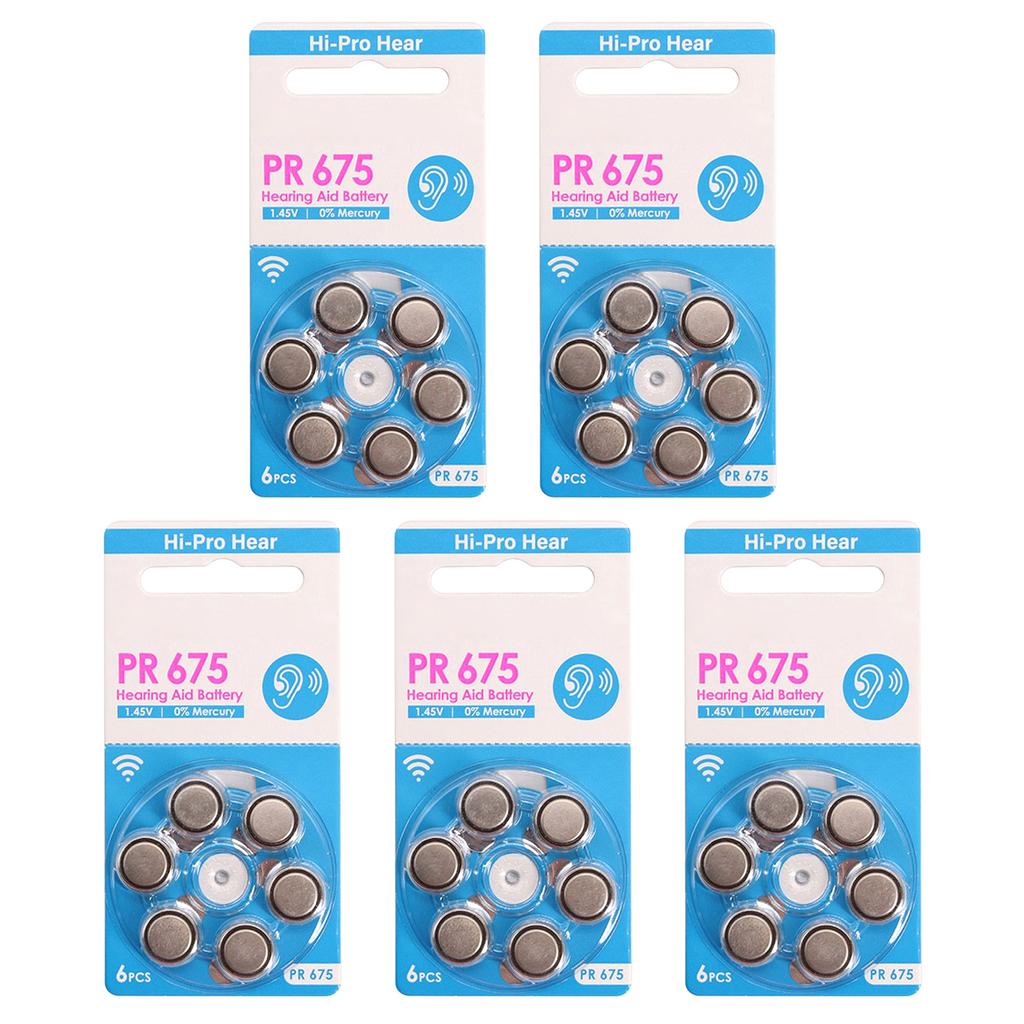 Repalced PR675 atteries 1.45V Button Cell Battery Reliable Power Supply Button Alkaline Batteries Coin Cells Battery