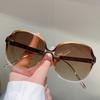 Oversized Round Sunglasses Women Vintage Stylish Gradient Deocr Shades Trendy Brand Design Candy Color Rim Sun Glasses