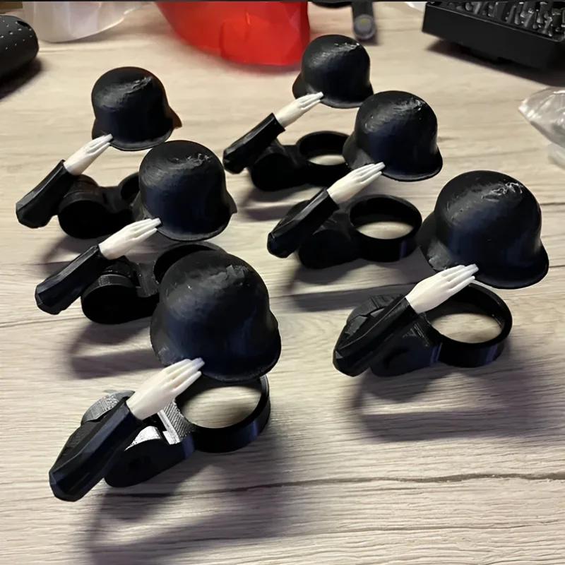 Rolig Soldat Salut Ölflaska Hjälm,Ölflaskkork med Kreativ Design,Återanvändbar Dammtät Hjälmformad Flaskkork Propp