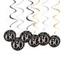 6 pezzi in PVC a spirale buon compleanno ricciolo 18 21 30 40 50 60 70 anni ornamenti appesi decorazioni per feste di compleanno