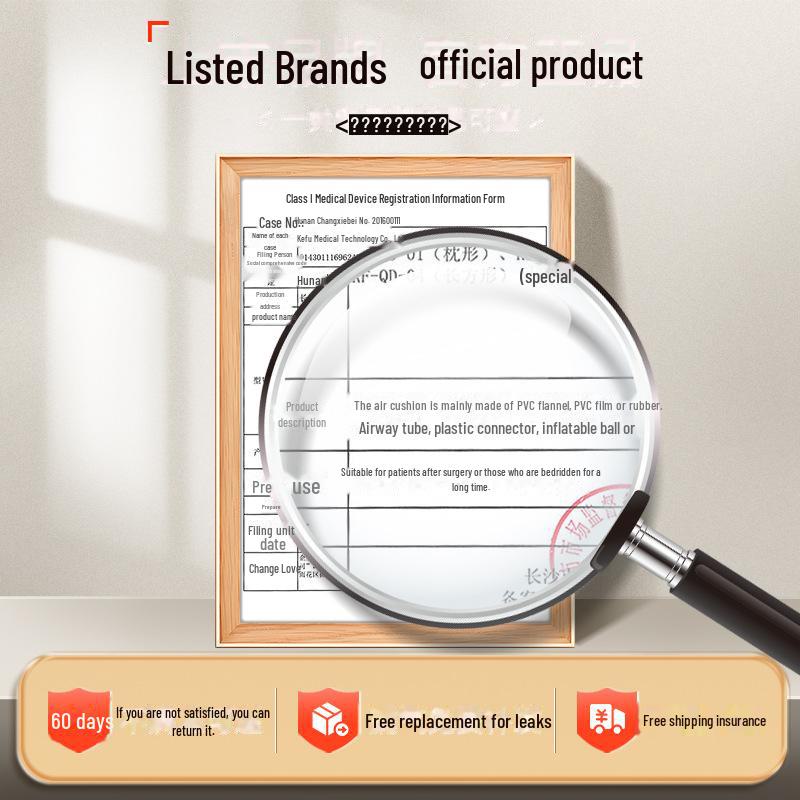 Kefu Przeciwodleżynowa Nadmuchiwana Poduszka na Hemoroidy i do Pielęgnacji Osób Przykutych do Łóżka