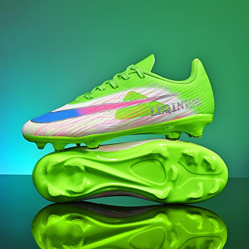 New Men Football Boots Outdoor Breathable Training Adult Cleats Soccer Shoes Sport Match Boys Non Slip Long Spikes Comfortable