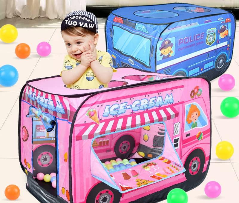 Ansimple Kids Tent, Ball House, Secret Base, Indoor Playground with Storage Bag, for Kids, Toddlers, and Babies, Foldable, One-Touch, Lightweight,