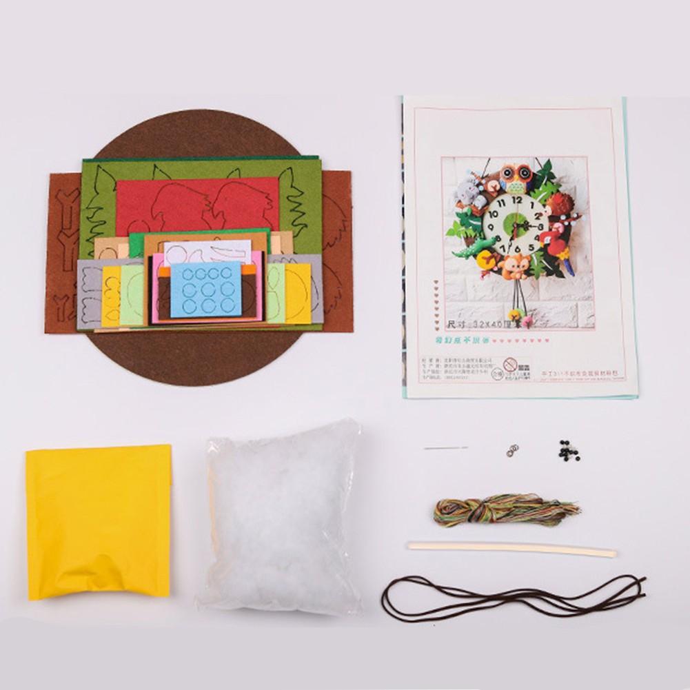 Kit ceas DIY Kit fetru Ceas de perete Kituri Ceas de perete DIY lucrat manual Decorare casă