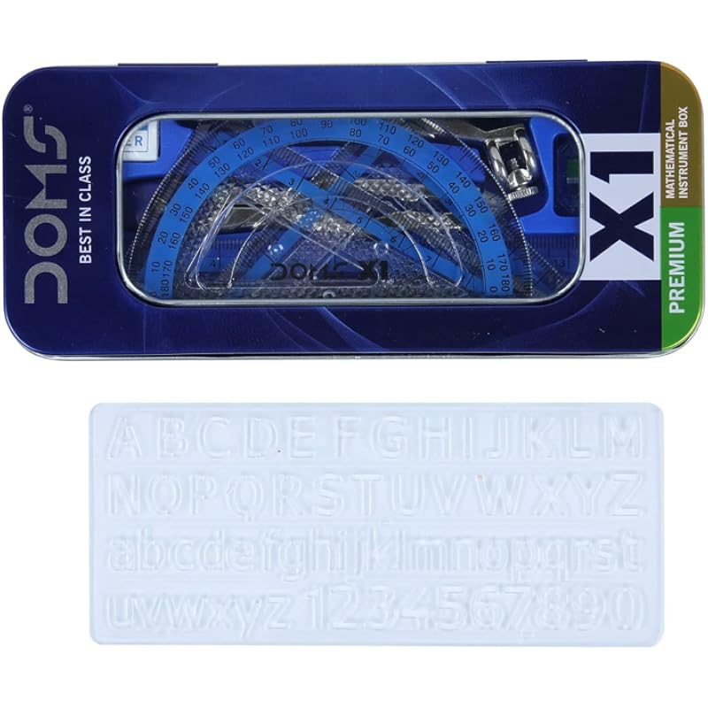 Doms X1 Premium Mathematical Drawing Instrument Box | Best In Class | Ensures Accuracy & Perfection | Geometry Box For S