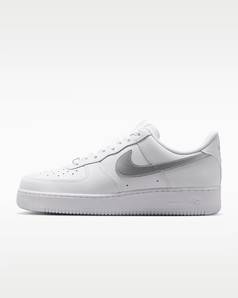 FJ4146-134 Nike Air Force 1 Low '07 "White/Metallic Silver" (Men's)