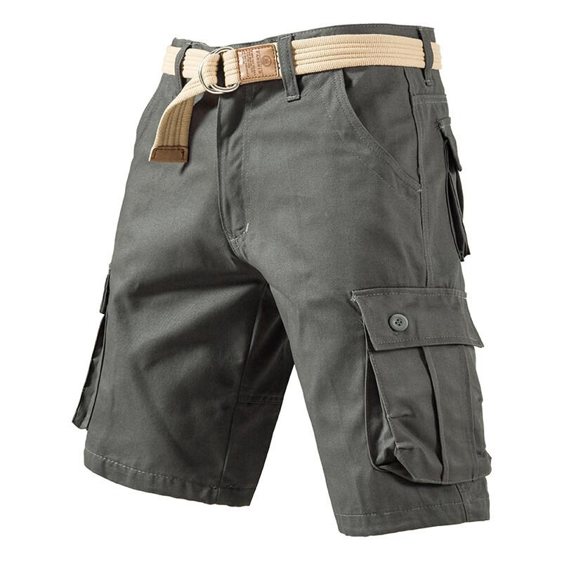 Sommer Herre Bomullsshorts Herre Femtedelsbukser Fritidsbukser Løse Bukser Herre Fritidsshorts