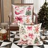 Christmas Themed Pillowcases: Santa, Trees, Bows & More for Festive Decor! Sofas, Bedroom Pillow Covers, Holiday Gifts