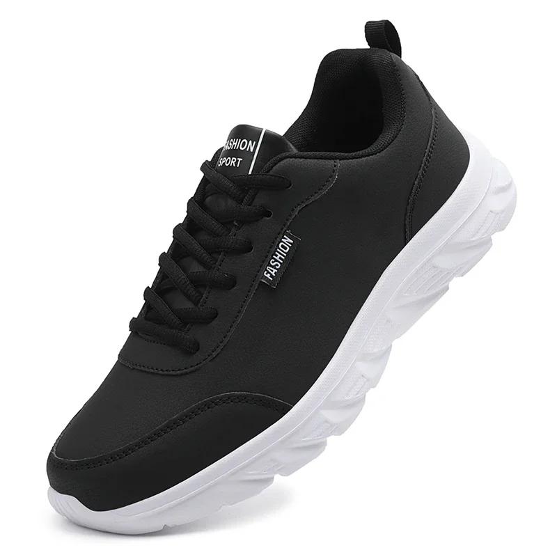 Pantofi casual impermeabili și ușori pentru bărbați, pentru mers, pentru bărbați, pentru alergare, mărimi mari 39-46, pantofi sport negri confortabili pentru bărbați