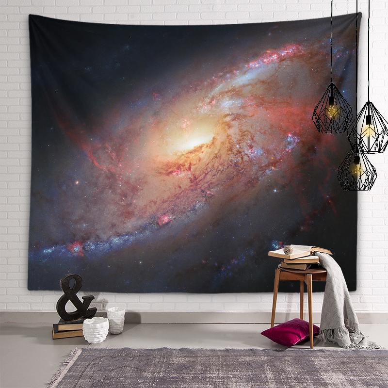 Mysteriöse Milchstraßen-Galaxie Wandteppich Schwarzes Loch Planet Wandkunst Dekoration Schlafsaal Ästhetik Wohnzimmer Schlafzimmer Heimdeko
