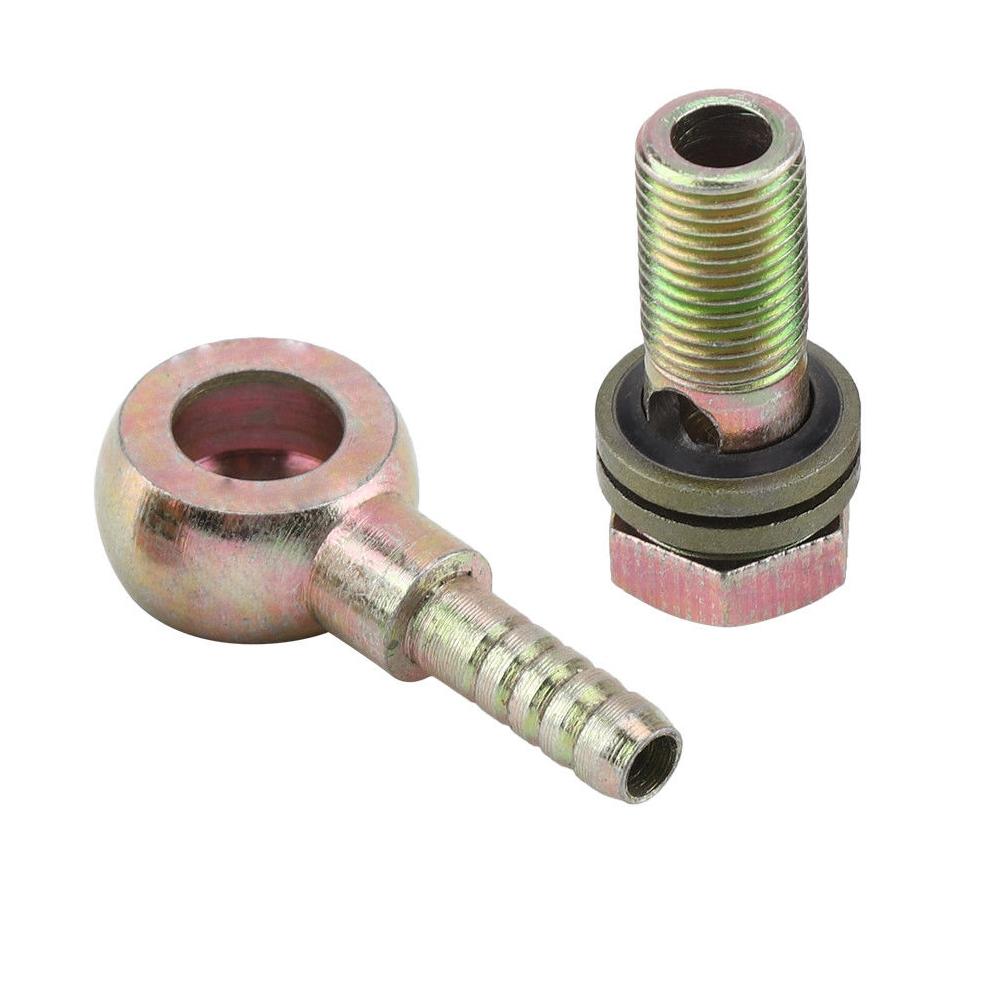 Šroub chladiče motocyklového oleje + Sada adaptérů s kulovou hlavou M12x1 25mm 2ks