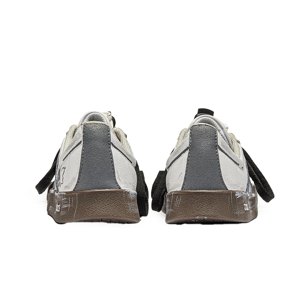 Adidas VL COURT 2.0 Da Vinci, Box, Black Cat Low top Skateboard Shoes Unisex Gray Brown HQ1802(TeamM-S-BOX)